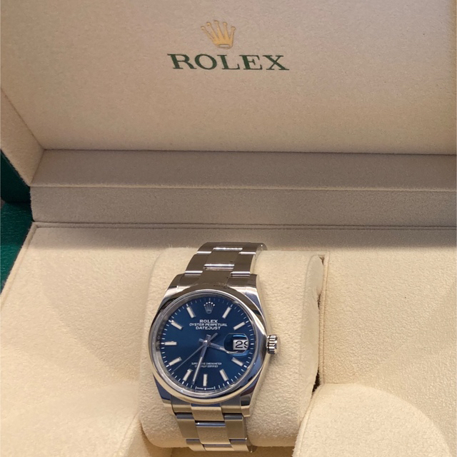 ROLEX(ロレックス)のロレックス デイトジャスト36 126200 ブルー メンズの時計(金属ベルト)の商品写真