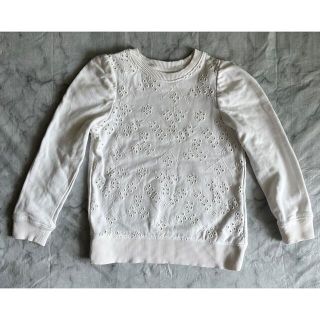 ザラキッズ(ZARA KIDS)のザラ　花柄刺繍トレーナー(Tシャツ/カットソー)