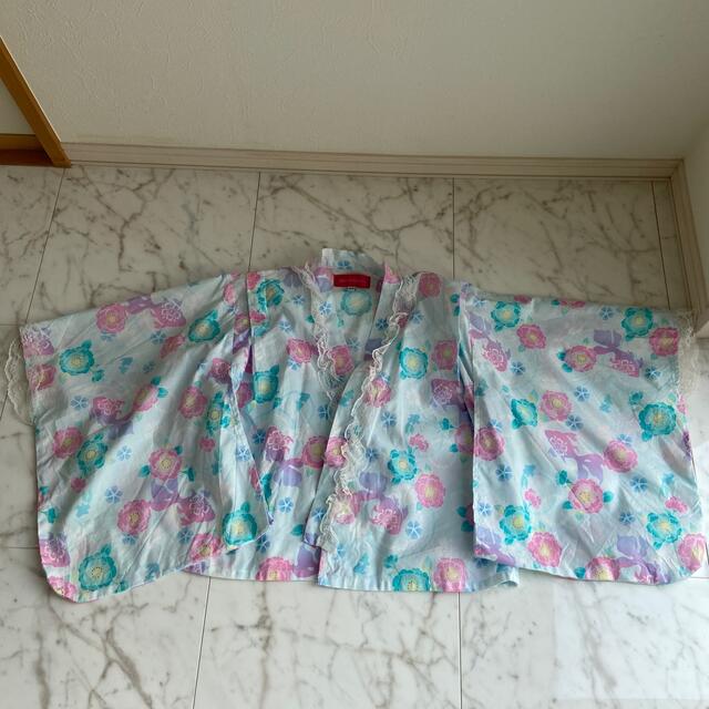 キッズ　浴衣　ワンピースタイプ　浴衣ドレス キッズ/ベビー/マタニティのキッズ服女の子用(90cm~)(甚平/浴衣)の商品写真