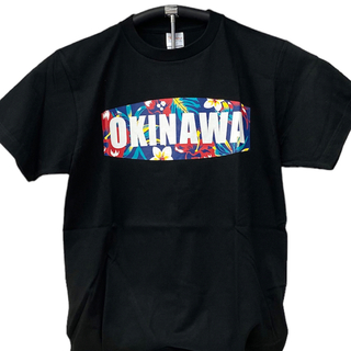 ボタニカルロゴ OKINAWA Ｔシャツ Ｌサイズ 沖縄(Tシャツ/カットソー(半袖/袖なし))