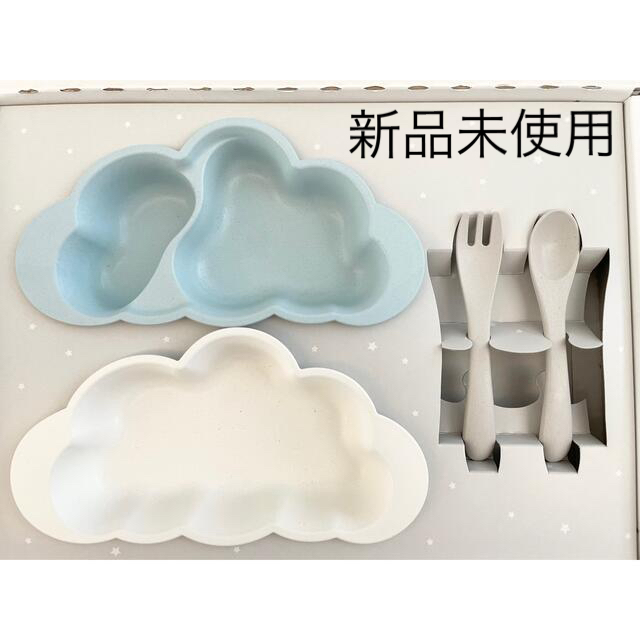 【新品】10moisマママンマ プレートセット  ブルー キッズ/ベビー/マタニティの授乳/お食事用品(離乳食器セット)の商品写真