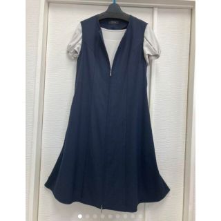 ジャケット/アウター美品 FOXEY ロングジレ ネイビーレディース-www