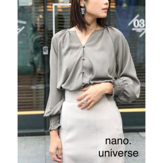 ナノユニバース(nano・universe)のnano.universe ギャザースリーブブラウス(シャツ/ブラウス(長袖/七分))