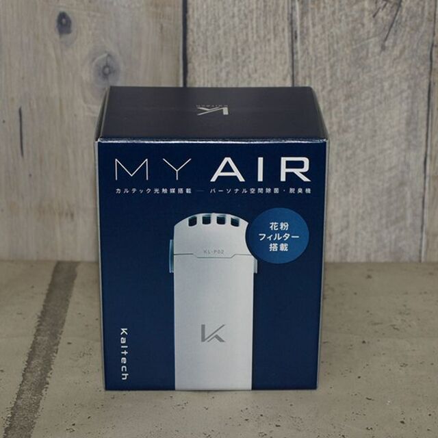 未使用・カルテック　ターンド・ケイ MY AIR KL-P02-K ◇首掛け式空気清浄器