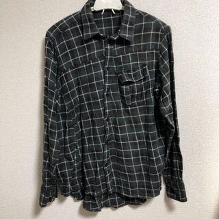 MHI ネルシャツ チェックシャツ Mの通販｜ラクマ