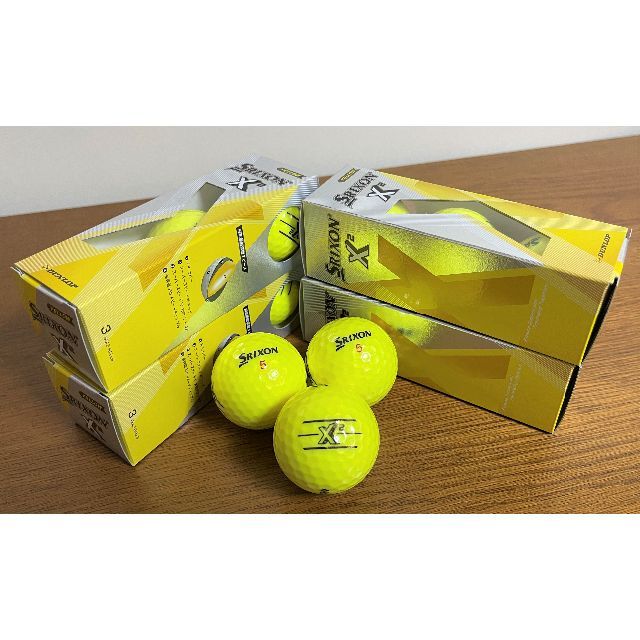 Srixon(スリクソン)の DUNLOP　SRIXON-X2 　イエロー　10ダース＝120個 スポーツ/アウトドアのゴルフ(その他)の商品写真