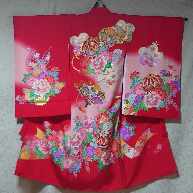 名前旗 パープル 熨斗雪輪の縁起柄♪ 金襴生地×刺繍【スタンド付 名前旗 パープル 熨斗雪輪の縁起柄♪ 金襴生地×刺繍【スタンド付