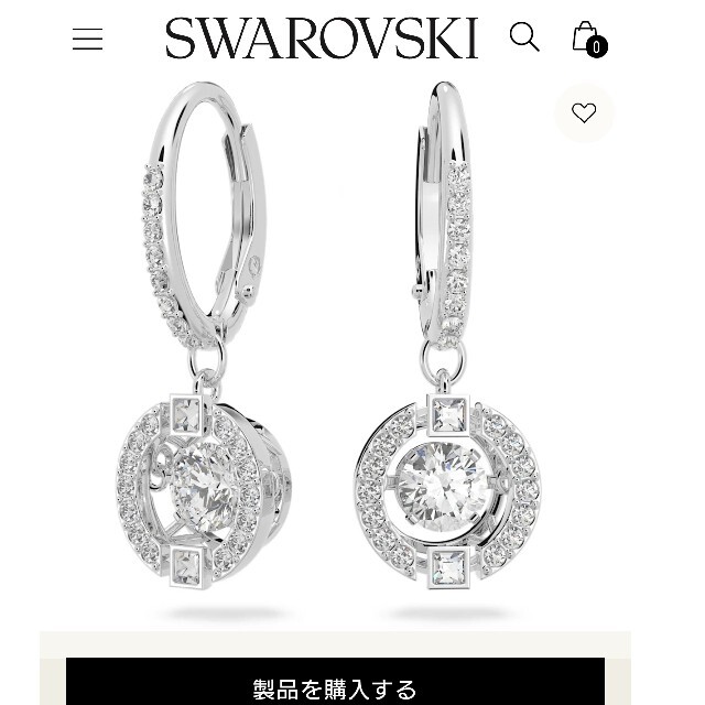 新品:SWAROVSKI ピアスアクセサリー