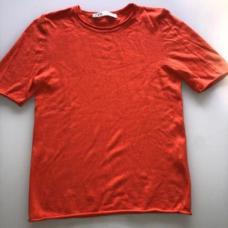 ザラ(ZARA)のZARA オレンジ　半袖トップス(Tシャツ(半袖/袖なし))