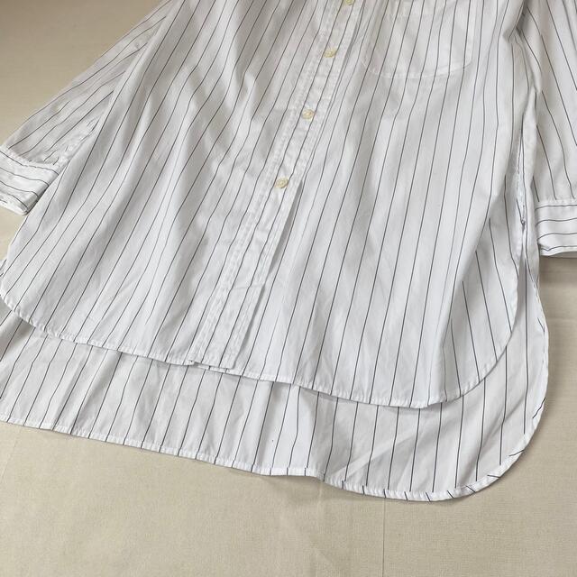 MARGARET HOWELL(マーガレットハウエル)の美品✨マーガレットハウエル シャツ ストライプ 春服 ブラウス 夏服 綿 レディースのトップス(シャツ/ブラウス(長袖/七分))の商品写真