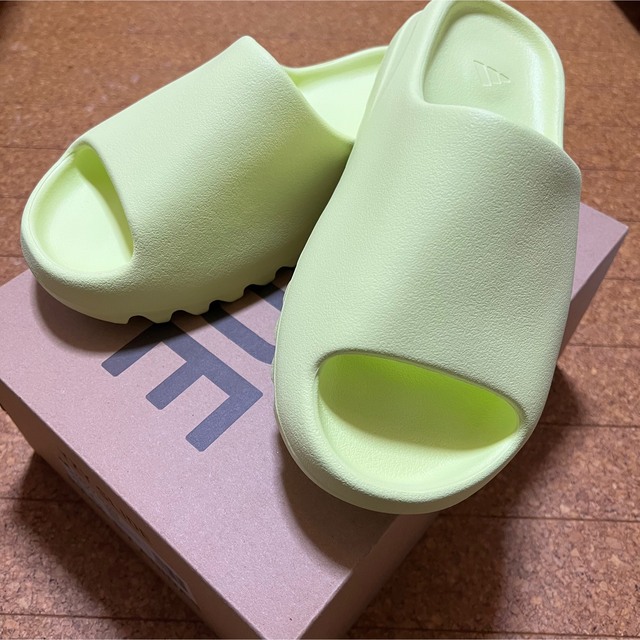 adidas YEEZY slide glow green 26.5 新品未使用