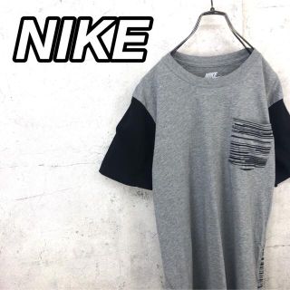 ナイキ(NIKE)の希少 90s ナイキ Tシャツ 袖切り替え 袖プリント 美品(Tシャツ(半袖/袖なし))