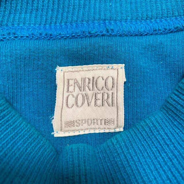 ENRICO COVERI(エンリココベリ)のエンリココベリ ENRICO COVERI トレーナー 長袖 ロゴ 刺繍 青 M メンズのトップス(スウェット)の商品写真