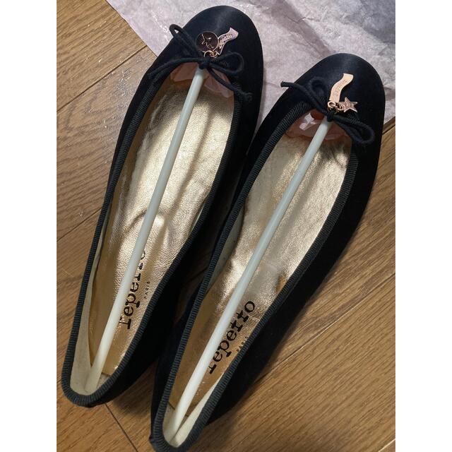 repetto(レペット)の値下げ　希少　レア　新品未使用　レペット　フラットシューズ　ブラック レディースの靴/シューズ(バレエシューズ)の商品写真