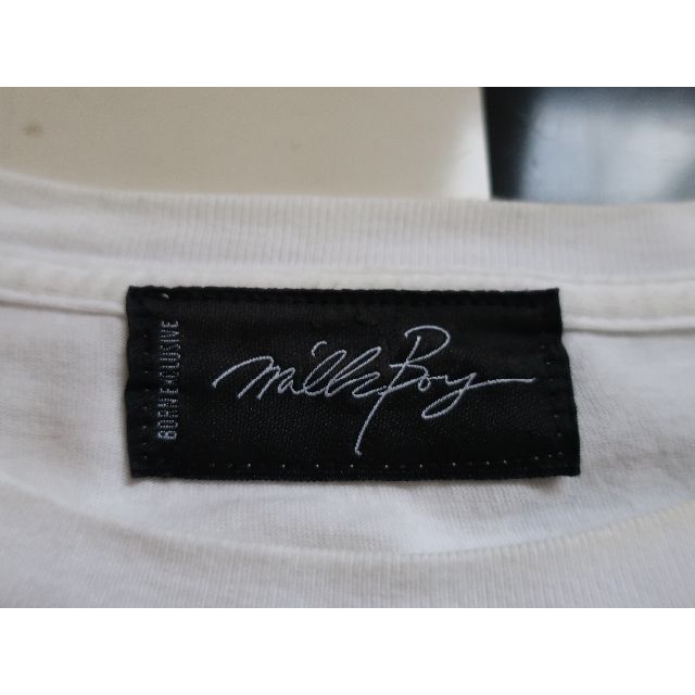 MILKBOY(ミルクボーイ)の★人気 MILK BOY ビッグシルエット くまプリント 半袖Ｔシャツ 白 メンズのトップス(Tシャツ/カットソー(半袖/袖なし))の商品写真