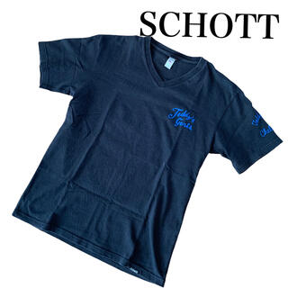 ショット(schott)のUS古着　SCHOTT 刺繍　半袖　Tシャツ(Tシャツ/カットソー(半袖/袖なし))