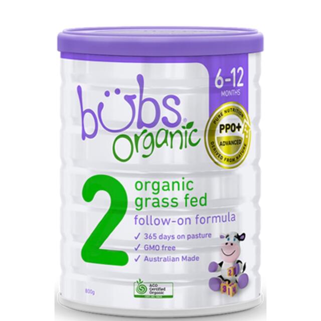 bubs organic バブス　バブズ　オーガニック　粉ミルク　ステップ2
