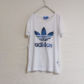 アディダス(adidas)のadidas　レディース　ロゴ　プリント　Tシャツ　ヨガ　ウォキング(Tシャツ(半袖/袖なし))