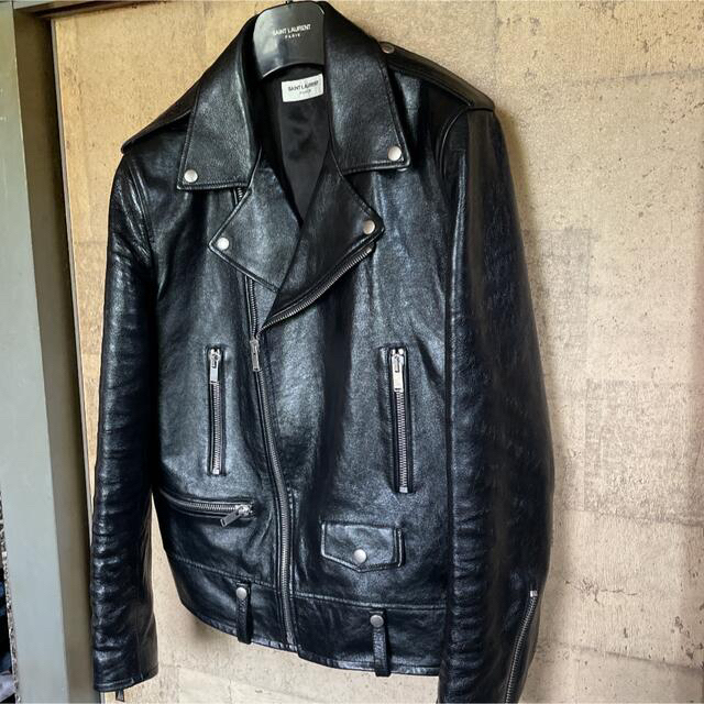 Saint Laurent(サンローラン)のsaint laurent 21aw L01ライダースjkt 52 サンローラン メンズのジャケット/アウター(ライダースジャケット)の商品写真