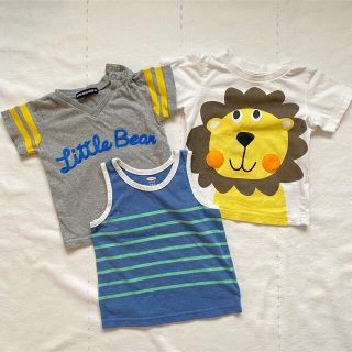 オールドネイビー(Old Navy)のTシャツ ノースリーブシャツ 80 3枚セット(Ｔシャツ)