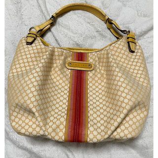セリーヌ(CELINE)のセリーヌ　トートバッグ　黄色　柄物(トートバッグ)