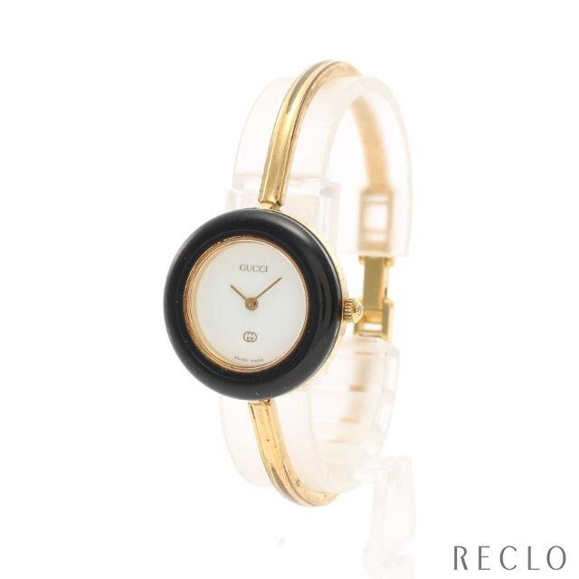 Gucci(グッチ)のチェンジベゼルウォッチ レディース 腕時計 クオーツ ゴールド ホワイト文字盤 レディースのファッション小物(腕時計)の商品写真