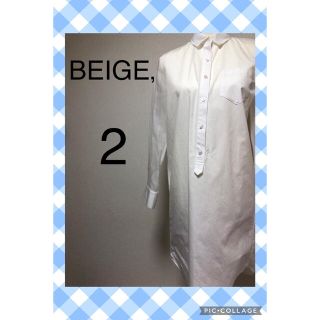 ベイジ(BEIGE,)のワンピース 白 【新品・タグ付き】(ひざ丈ワンピース)