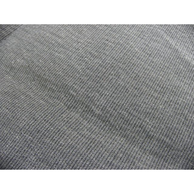 少し透ける・涼しげな織り生地　夏の作務衣　綿８５％・麻１５％　銀鼠色地　Ｌ寸 メンズの水着/浴衣(その他)の商品写真