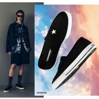 コンバース(CONVERSE)の26.5cm NEXUSVII×コンバースアディクト ワンスター ローファー 黒(スニーカー)