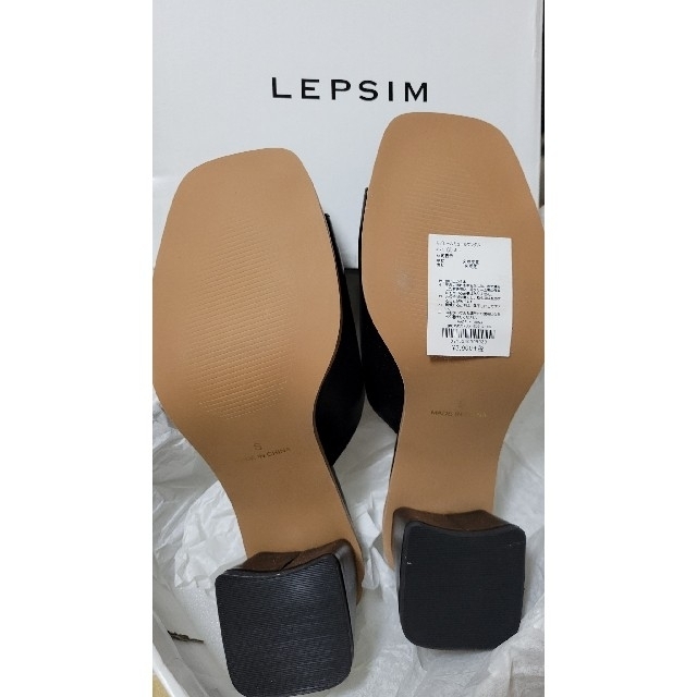 LEPSIM(レプシィム)のLEPSIM 新品•未使用 ヒールミュールサンダル レディースの靴/シューズ(ミュール)の商品写真