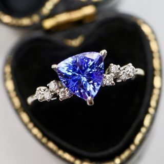 新品 タンザナイト ダイヤ リング 1.76ct Pt900