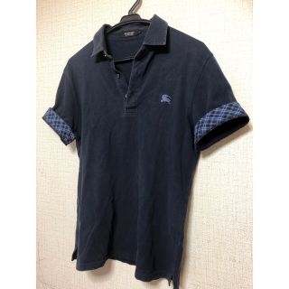 バーバリーブラックレーベル(BURBERRY BLACK LABEL)のBurberry BLACK RABEL ポロシャツ 紺色　バーバリー(ポロシャツ)