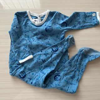 プチバトー(PETIT BATEAU)のプチバトー　ロンパース　もうすぐ消します。、(カバーオール)