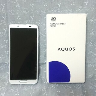 シャープ(SHARP)のUQ mobile AQUOS sense3  SHV45 SIMフリー(スマートフォン本体)