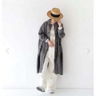 ヴェリテクール(Veritecoeur)のVC-1987 European Linen Stripe Coat(スプリングコート)