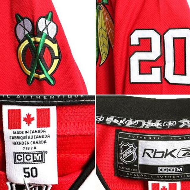 Reebok - カナダ製 □ リーボック NHL オフィシャル シカゴ ブラック