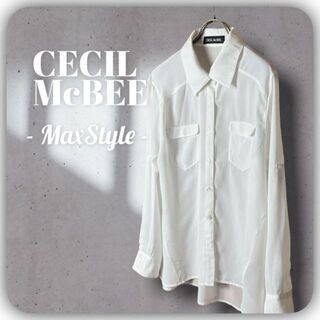 セシルマクビー(CECIL McBEE)の【CECIL McBEE】 古着 セシルマクビー ブラウス シャツ ロールアップ(シャツ/ブラウス(長袖/七分))