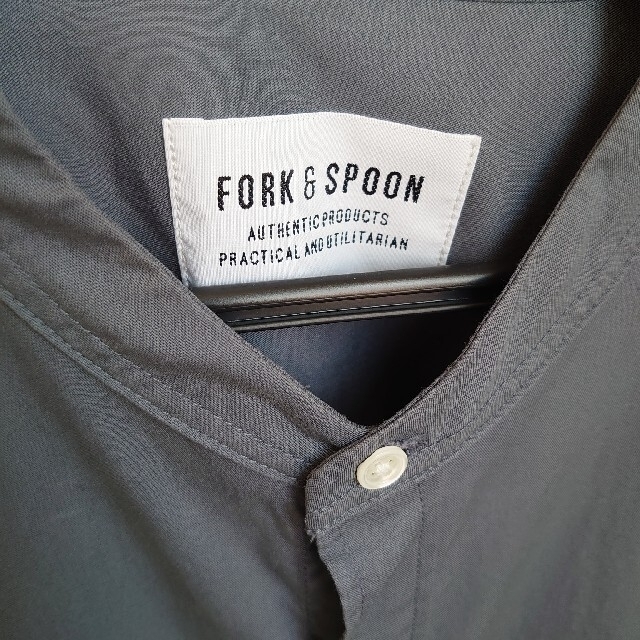 URBAN RESEARCH DOORS(アーバンリサーチドアーズ)の【中古】FORK&SPOON　バンドカラーオーバーシャツワンピース レディースのワンピース(ロングワンピース/マキシワンピース)の商品写真