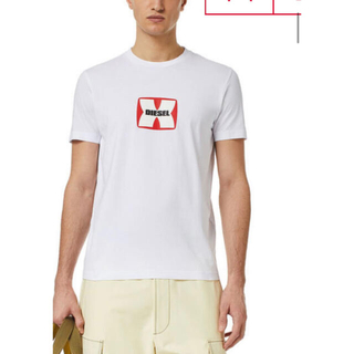 ディーゼル(DIESEL)の新品未使用！　ディーゼル　DIESEL Tシャツ　ホワイトXXL(Tシャツ/カットソー(半袖/袖なし))