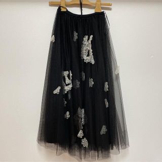 新品☆レッドヴァレンティノ REDVALENTINO チュールロングスカート40