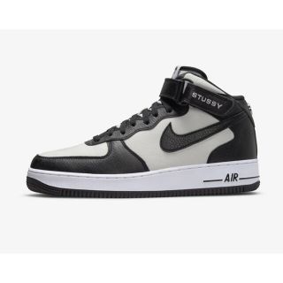 Stussy × Nike Air Force 1 Mid Black 27.5(スニーカー)