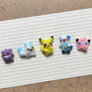 ポケモン(ポケモン)の3dネイルパーツ【ポケモン　ミジュマル　パチリス　ゲンガー　痛ネイル】(デコパーツ)