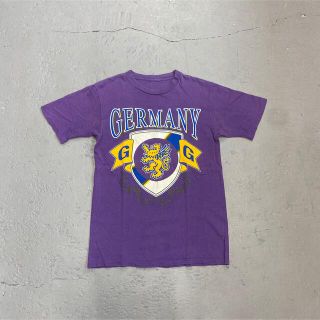 90s ビンテージTシャツ パープル GERMANY(Tシャツ/カットソー(半袖/袖なし))