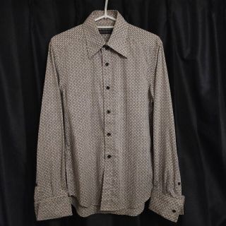 モルガンオム(MORGAN HOMME)のモルガンオム 総柄 シャツ ドレスシャツ MORGAN ワイシャツ(シャツ)