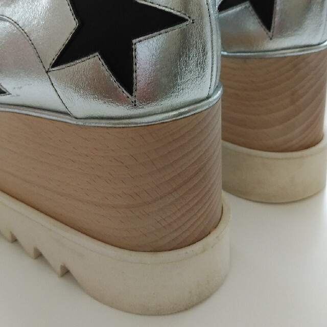 Stella McCartney(ステラマッカートニー)のrii様専用　ステラマッカートニー　厚底　エリス　シルバー×黒 レディースの靴/シューズ(スニーカー)の商品写真