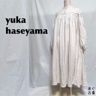 サンタモニカ(Santa Monica)の希少 yuka haseyama★人気 ネグリジェワンピ ロングワンピース 長袖(ロングワンピース/マキシワンピース)