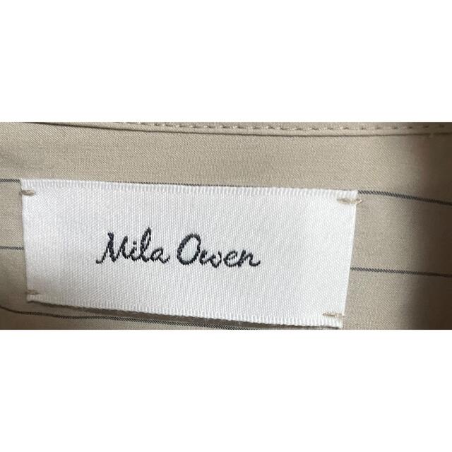 Mila Owen(ミラオーウェン)の新品❤︎Mira Owenストライプオーバーシャツ今だけ更にお値下げ❤︎ レディースのトップス(シャツ/ブラウス(長袖/七分))の商品写真