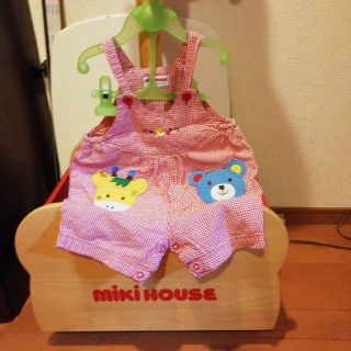 ミキハウス(mikihouse)のMIKI HOUSE♥️女の子ダルマロンパース♥️90(ロンパース)