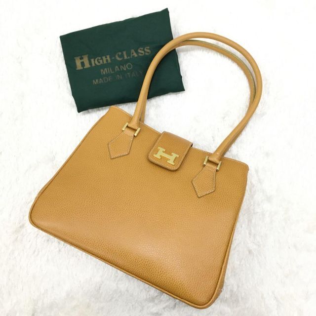 HIGH-CLASS トートバッグ ショルダー イタリア製 保存袋付き - www