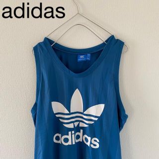 アディダス(adidas)のadidasアディダスタンクトップ常田キングヌーKingGnuxlXLブルー青(タンクトップ)